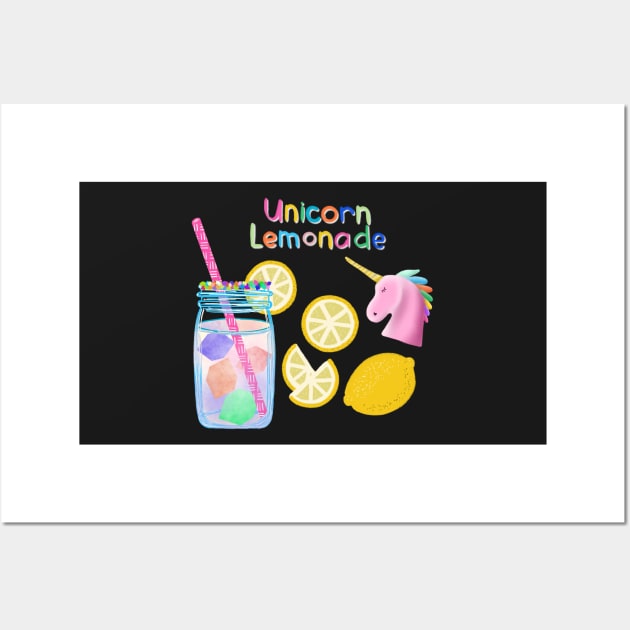 Unicorn Lemonade Wall Art by MarcyBrennanArt